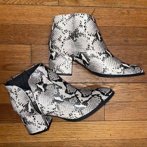 LF Snakeskin Booties